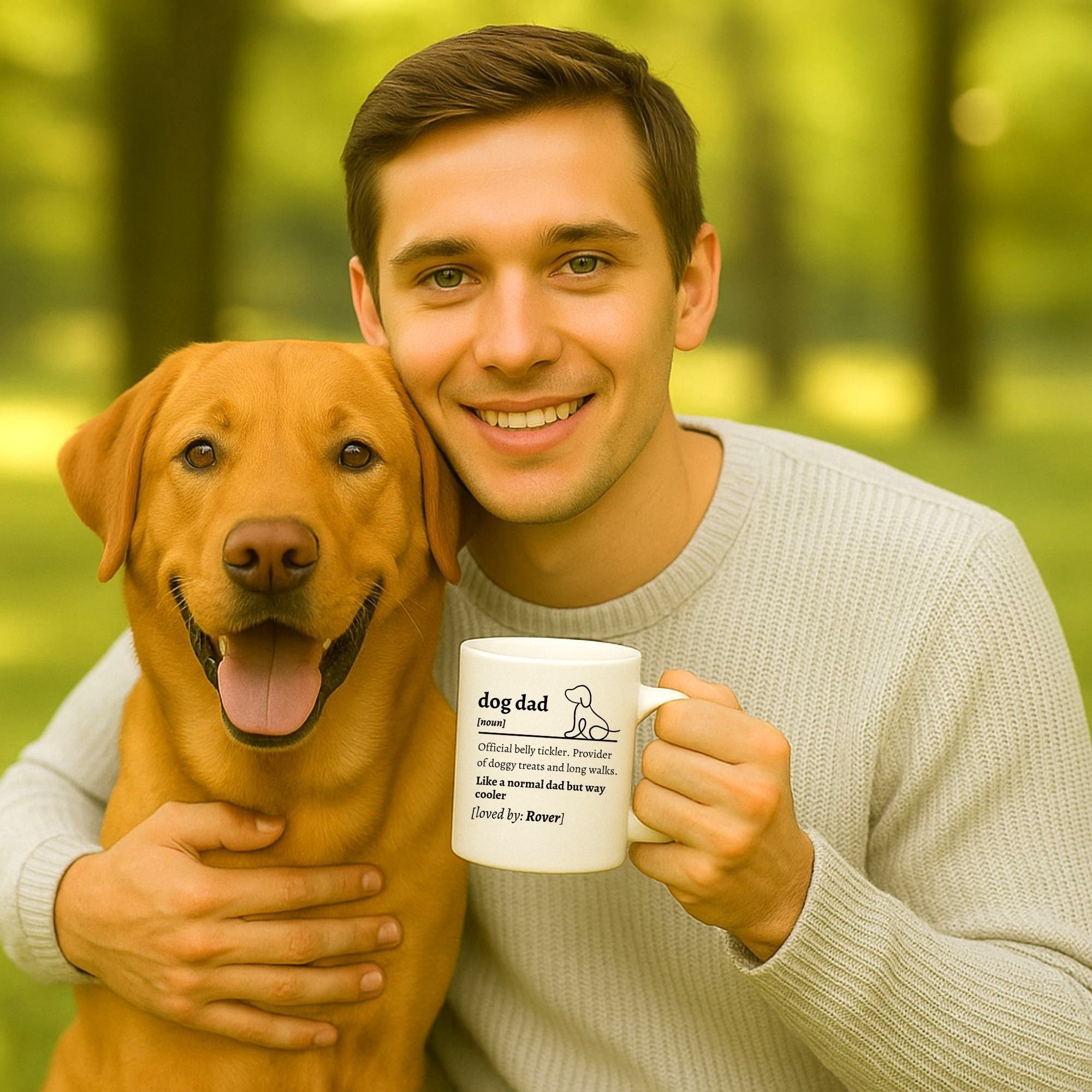 Personalized Dog Dad Definition Mug