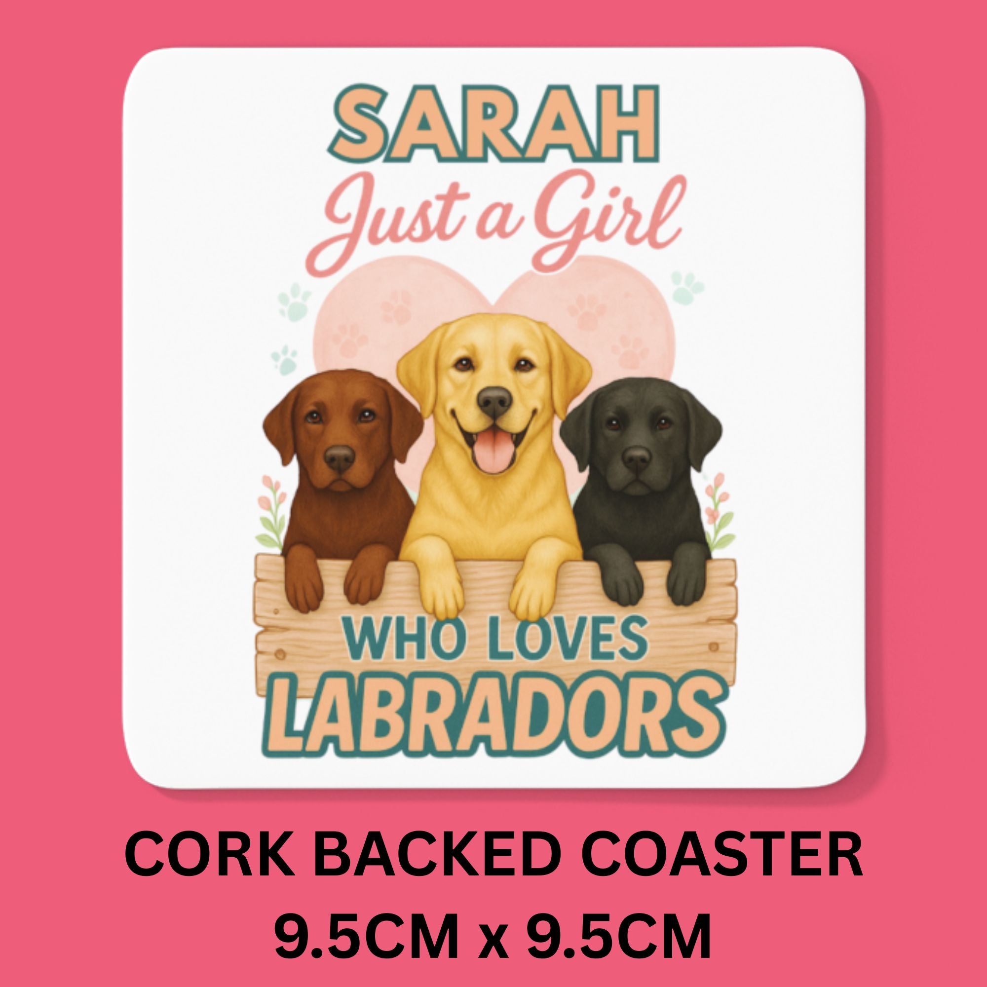 Personalised Just a Girl Who Loves Labradors Mug