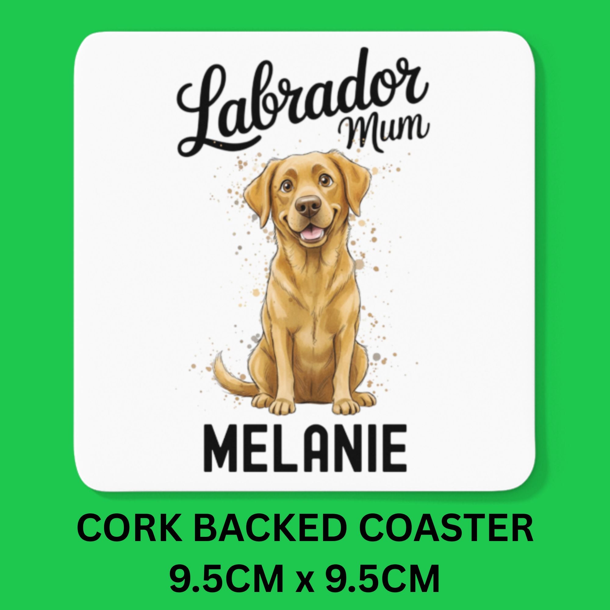 Personalised Golden Labrador Mum Mug