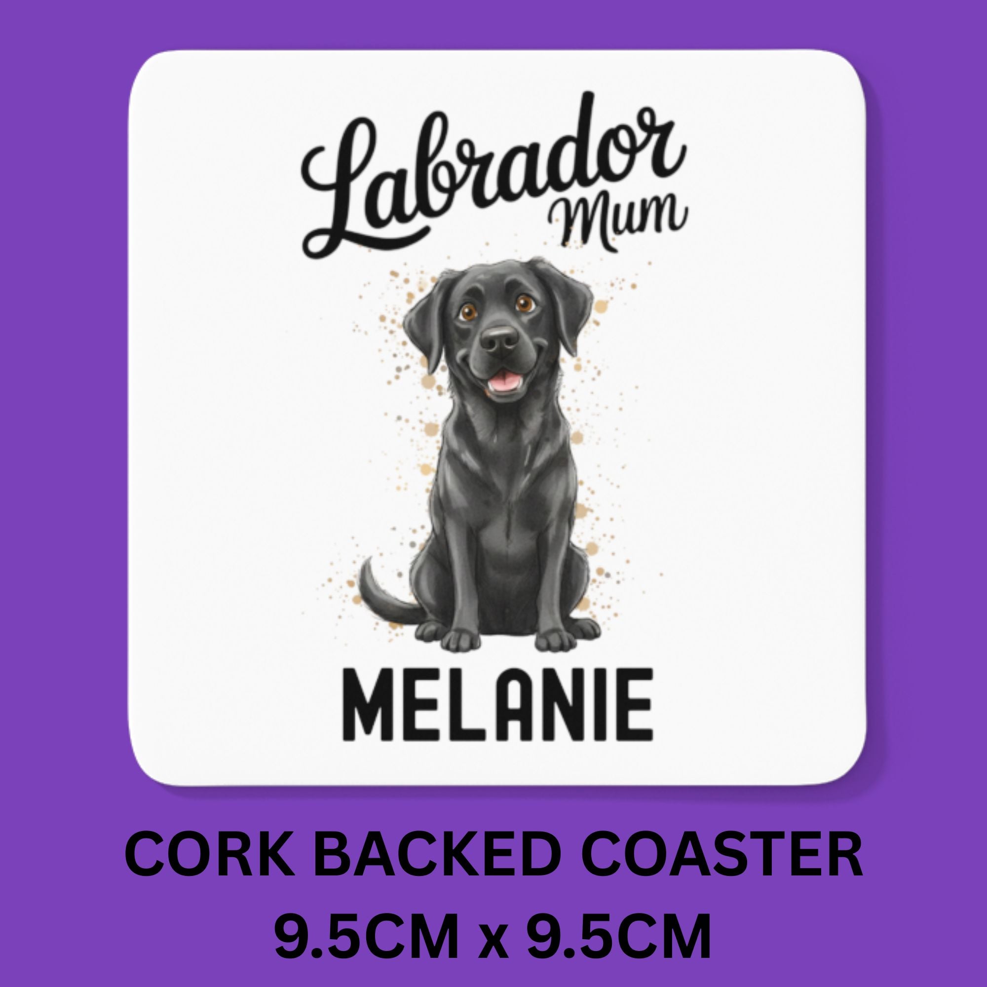 Personalised Black Labrador Mum Mug