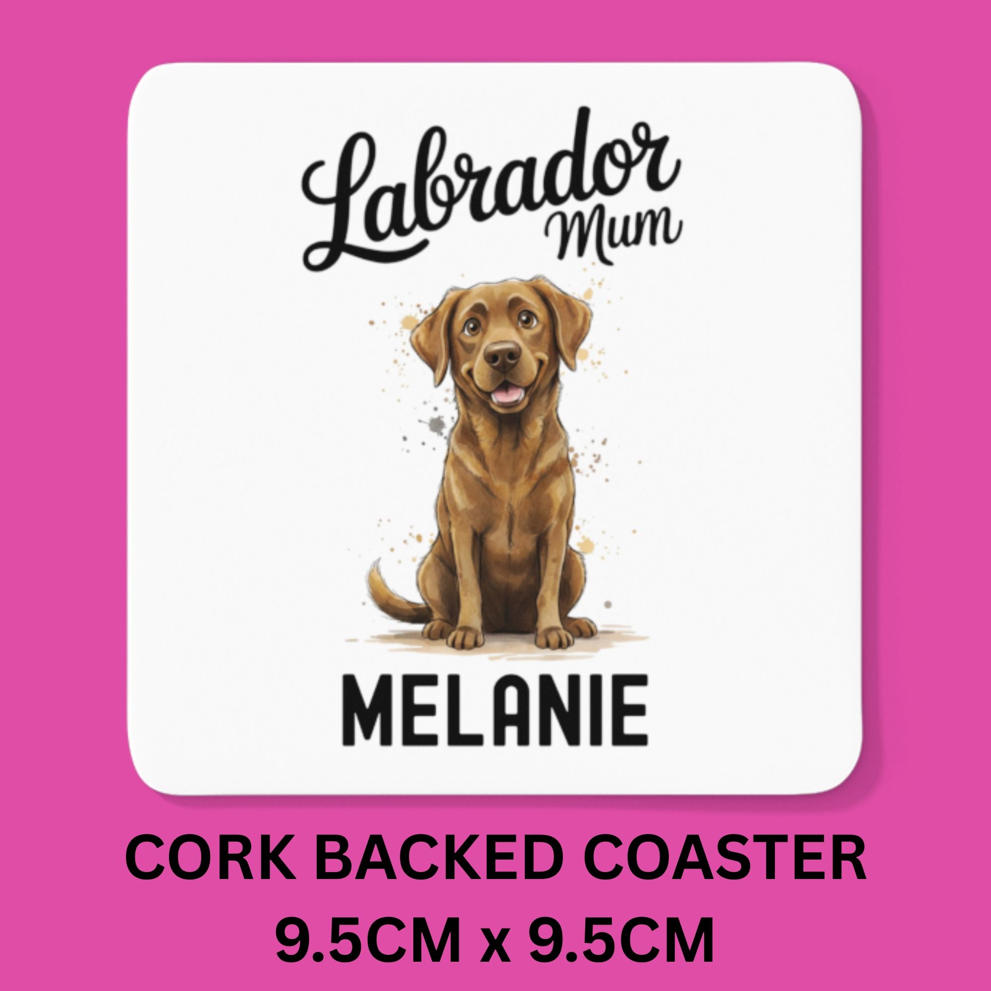 Personalised Chocolate Labrador Mum Mug