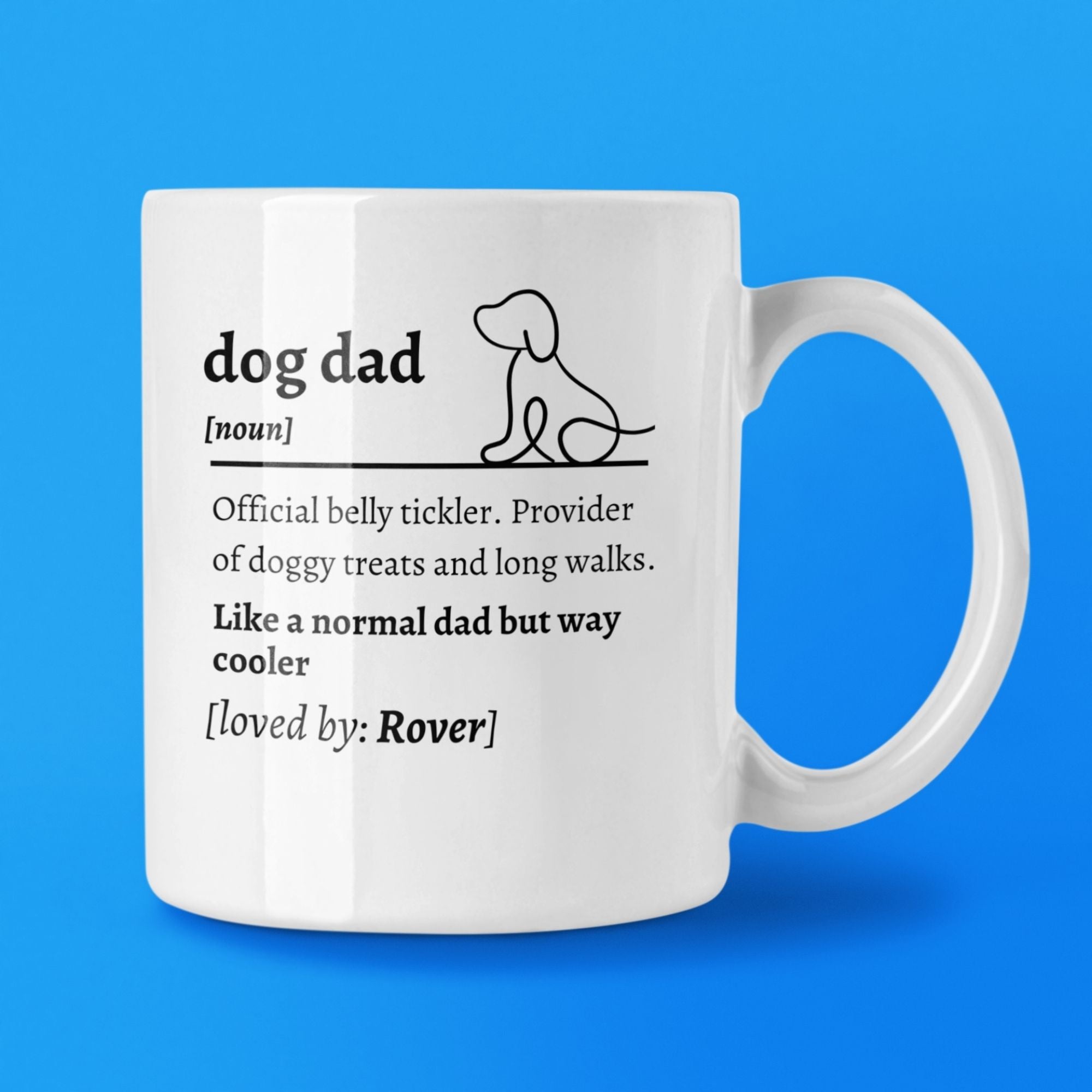 Personalized Dog Dad Definition Mug